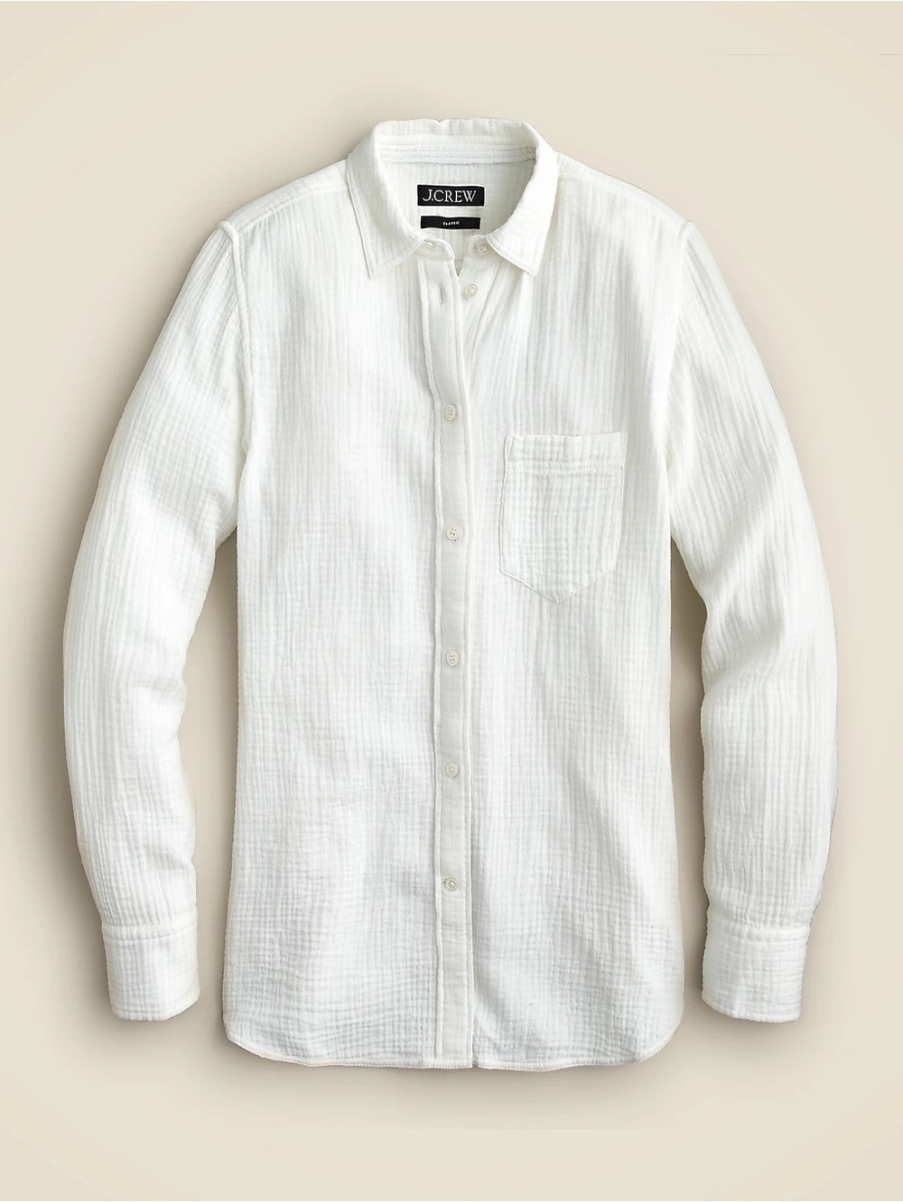 J. Crew White Garçon Cotton Gauze Button-Down Shirt NEW